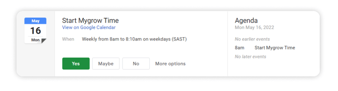 Calendar Reminder 2